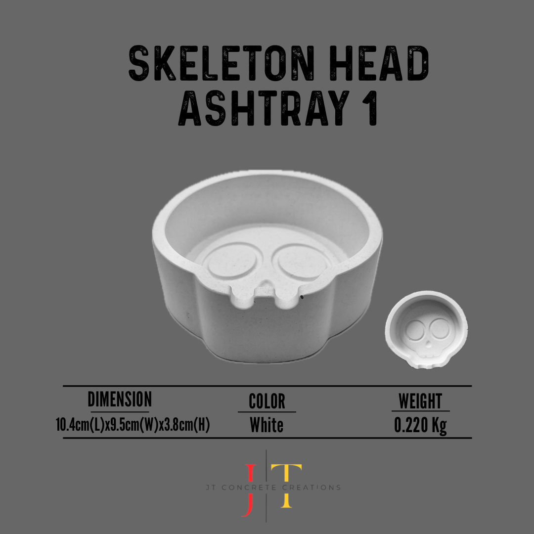 SKELETON HEAD ASHTRAY 1