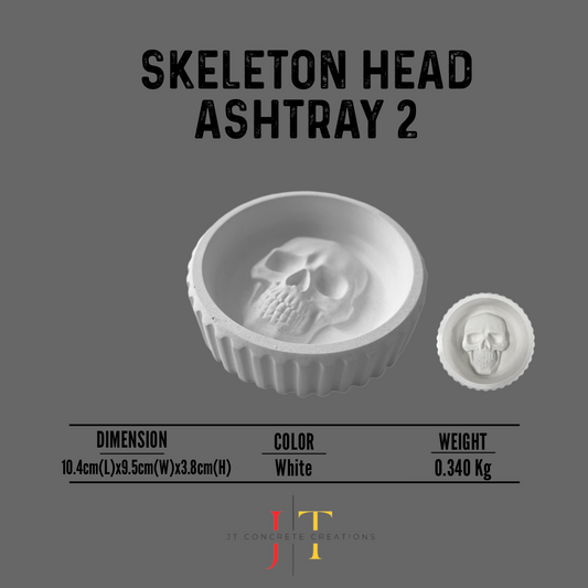 SKELETON HEAD ASHTRAY 2