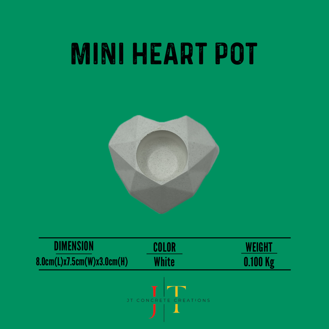 MINI LOVE HEART POT